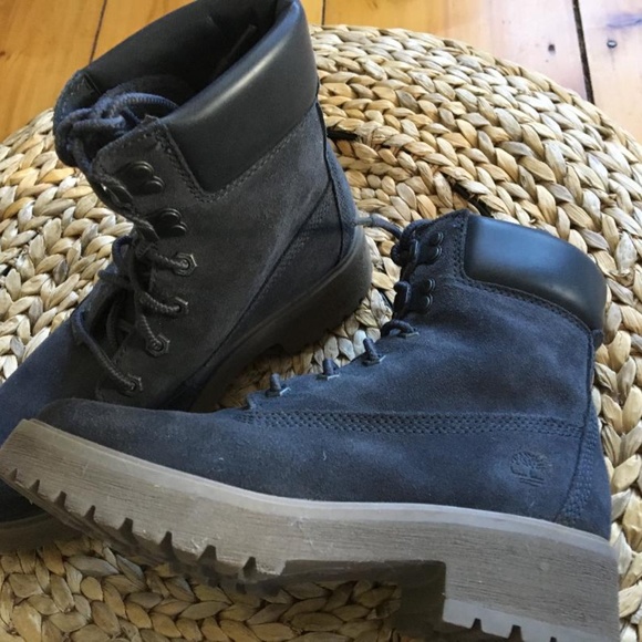 Timberland 6" suede blue Waterproof Unisex boot - Picture 3 of 6